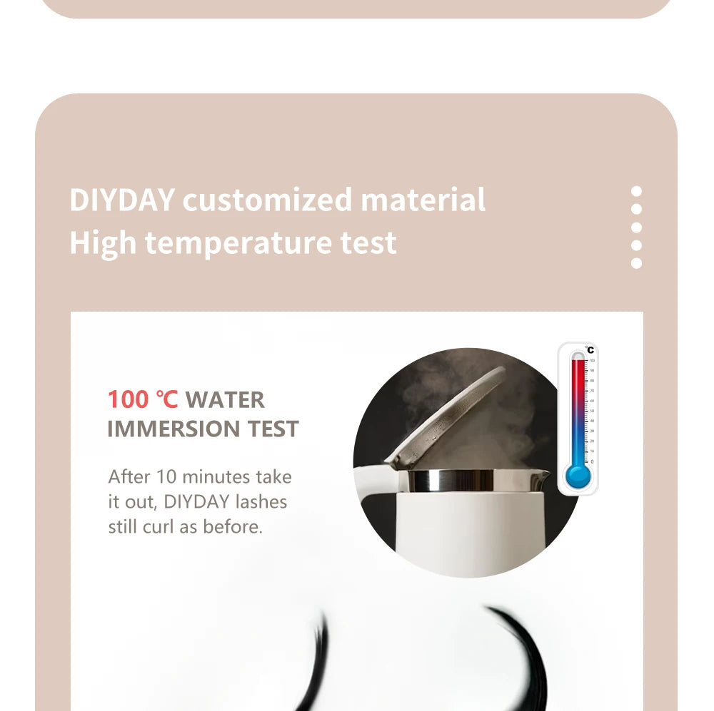 DIYDAY YY Shape Eyelash Extensions C D L LU Curl Brown Lashes Natural Soft Premade Volume Fans Two Tips Y-Shaped False Eyelashes