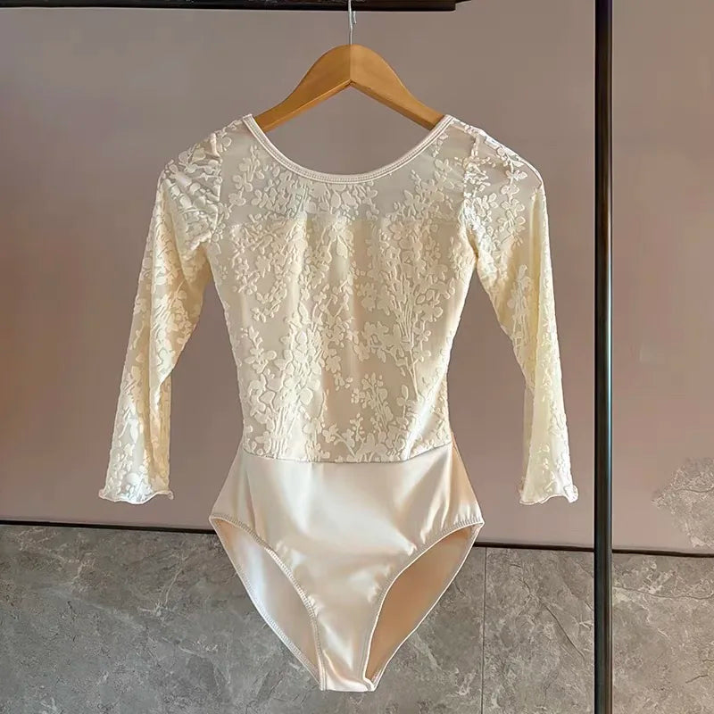 Ballet Dance Leotard Adult New Daily White Practice Team Gymnastics Dancing