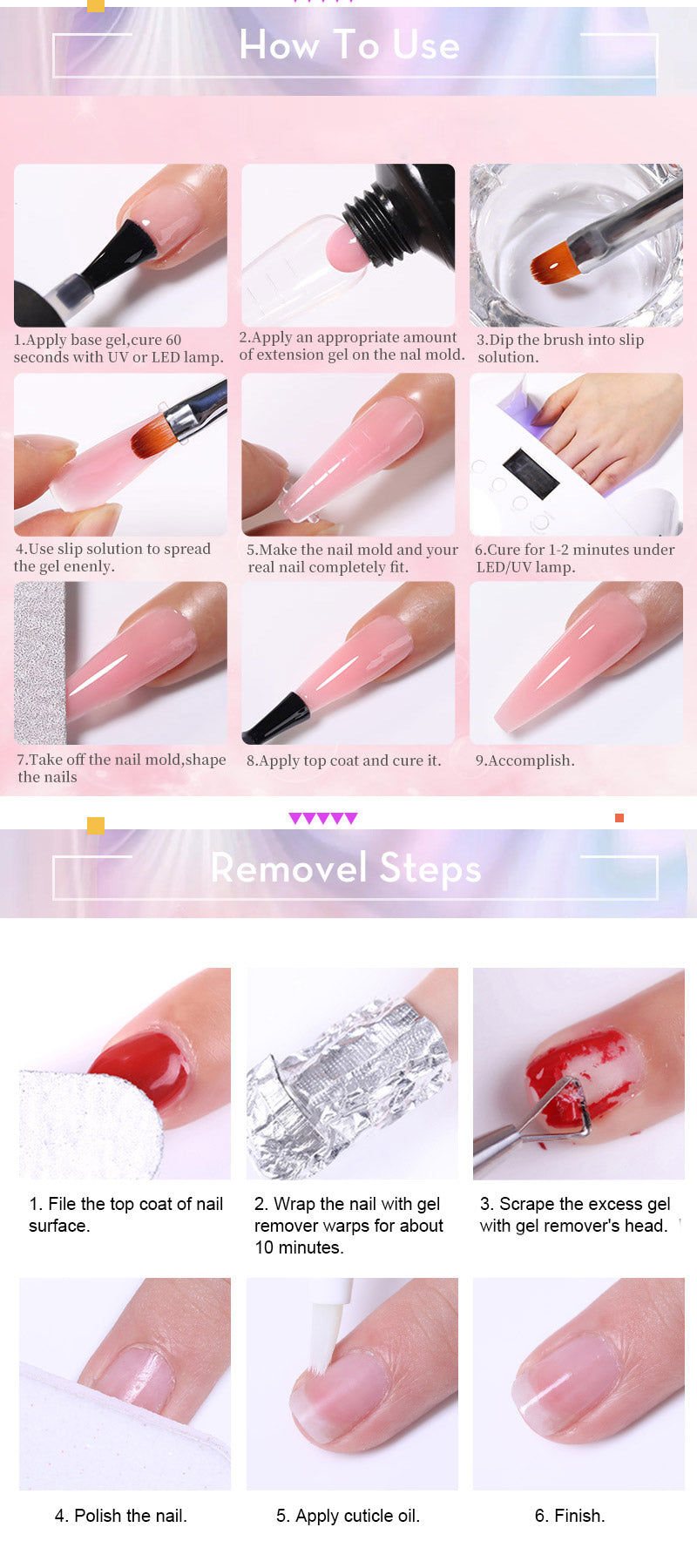 LILYCUTE 15ML Quick Extension Gel Nail Polish Nude Milk White Color Finger Prolong Acrylic Crystal Construction Hard Gel Varnish
