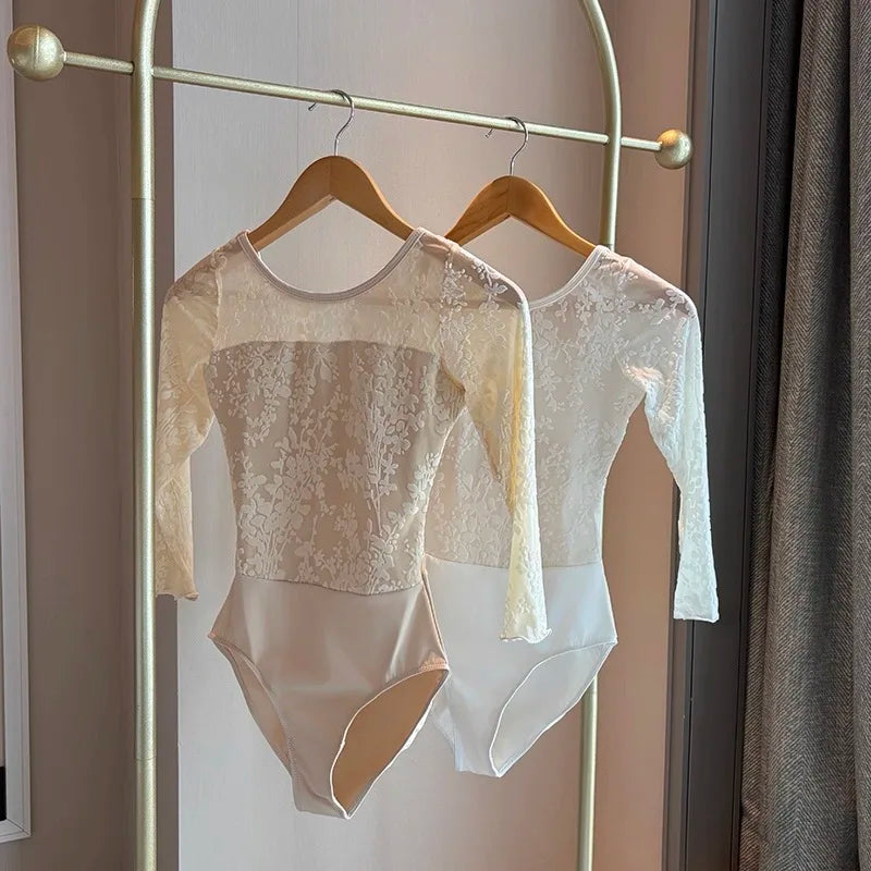 Ballet Dance Leotard Adult New Daily White Practice Team Gymnastics Dancing