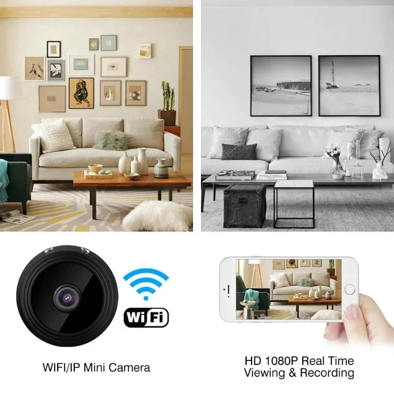A9 Wifi Mini Camera 1080P Security MonitoringWireless Remote Night Vision Video SurveillanceSmart Home Mini DV Cam HD Camera