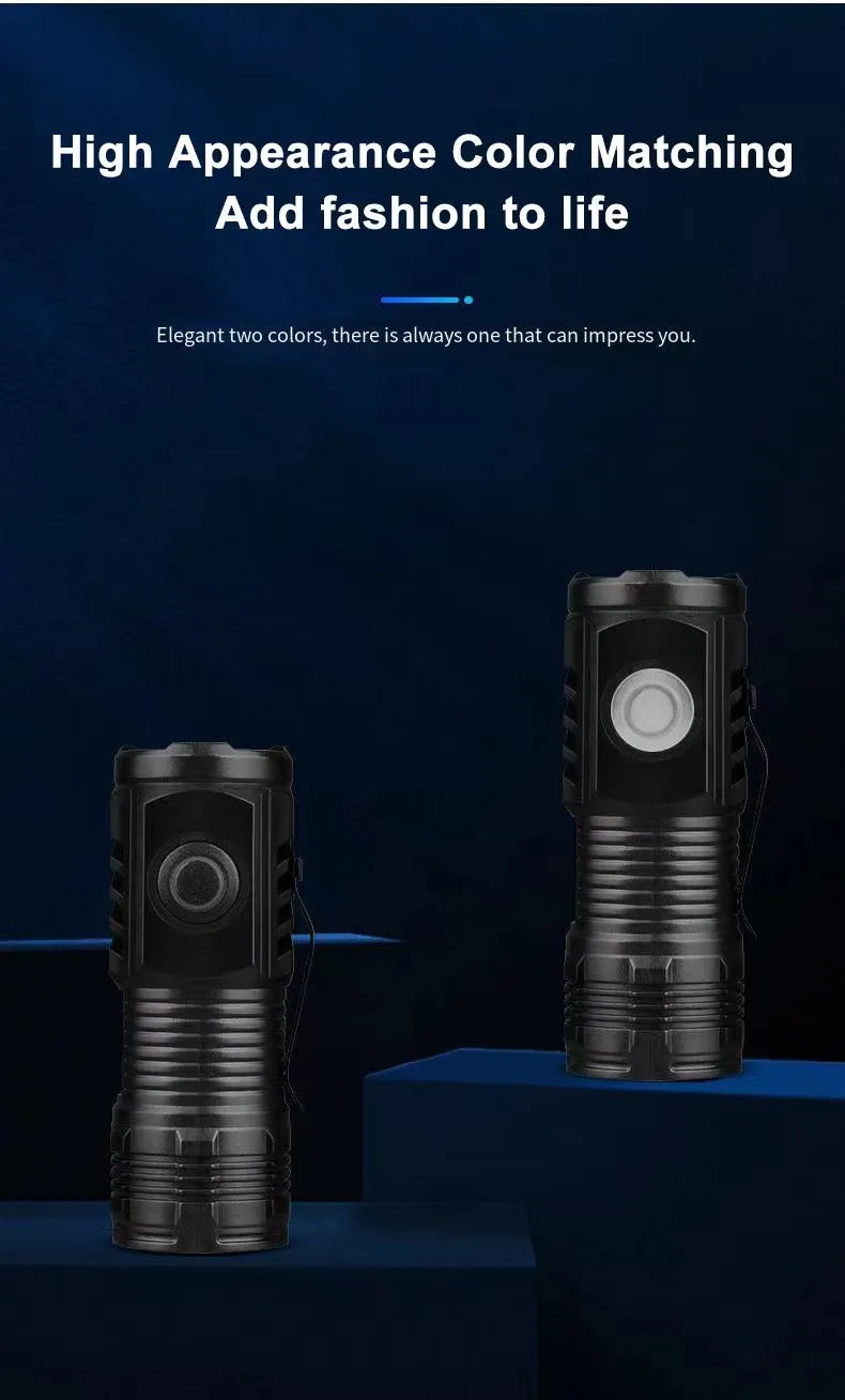 LED Strong Light Flashlight Rechargeable Multi functional
