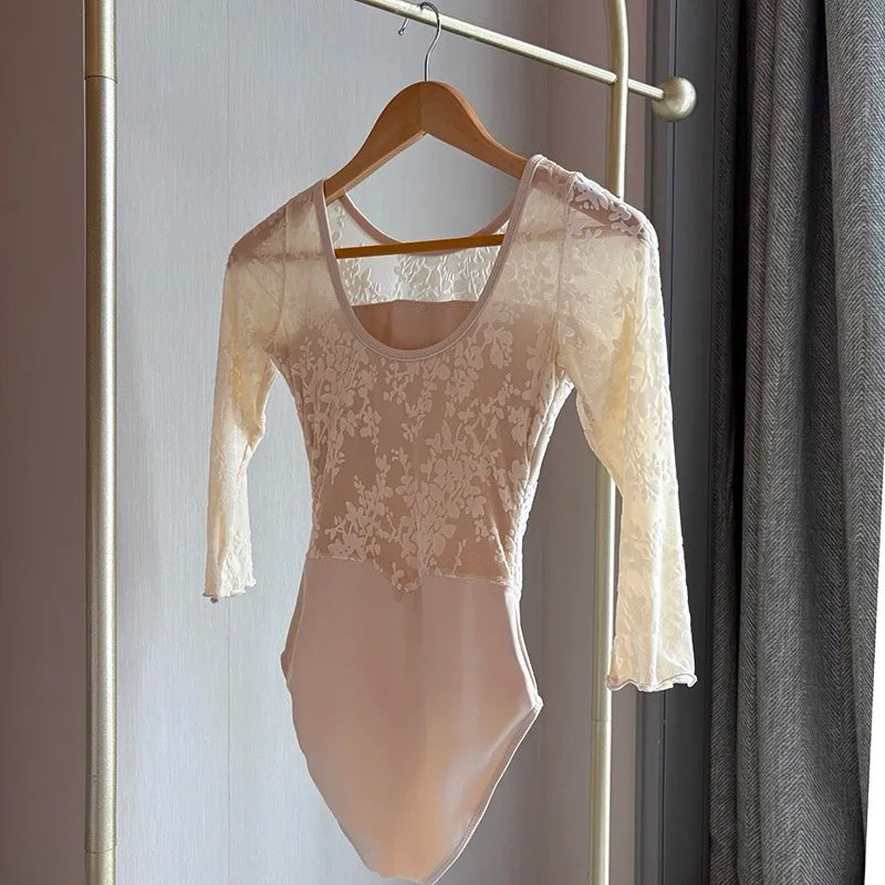 Ballet Dance Leotard Adult New Daily White Practice Team Gymnastics Dancing