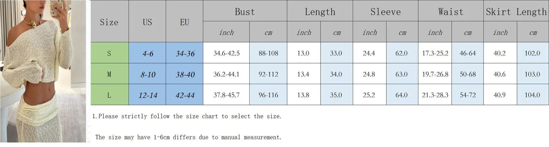 Summer Knit Beach Skirt Sets Women Sexy See Through Holiday Two Piece Outfits Long Sleeve Top and Maxi Skirt Matching Set 2025