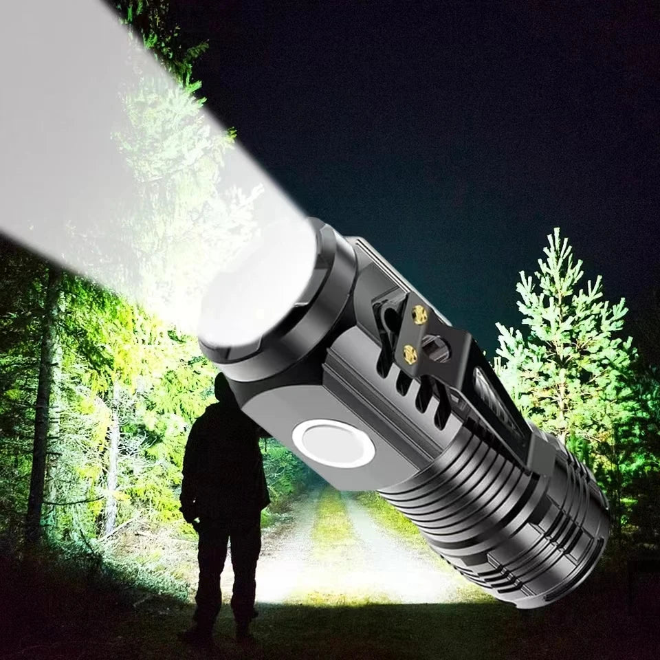 LED Strong Light Flashlight Rechargeable Multi functional