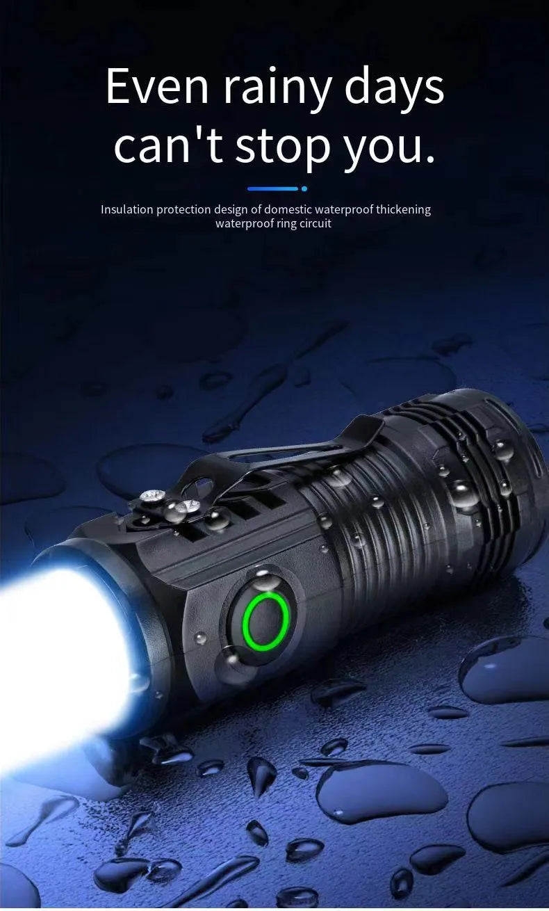 LED Strong Light Flashlight Rechargeable Multi functional