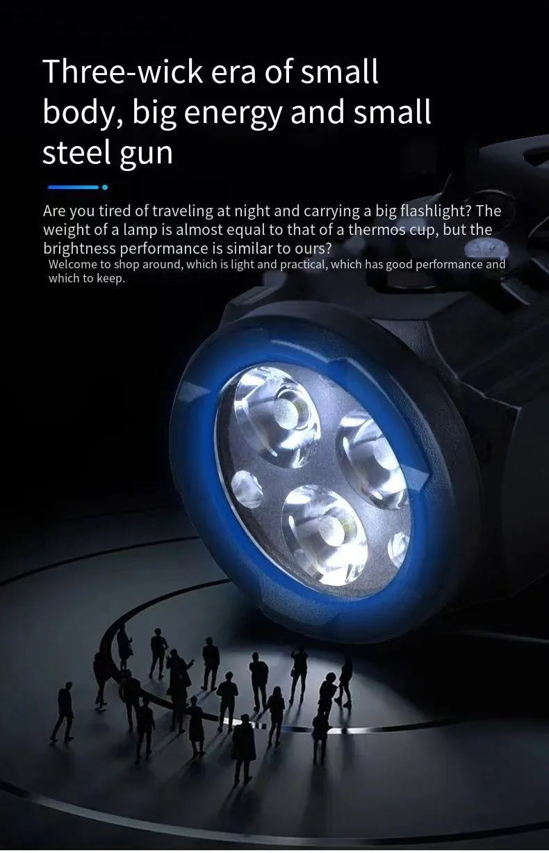 LED Strong Light Flashlight Rechargeable Multi functional