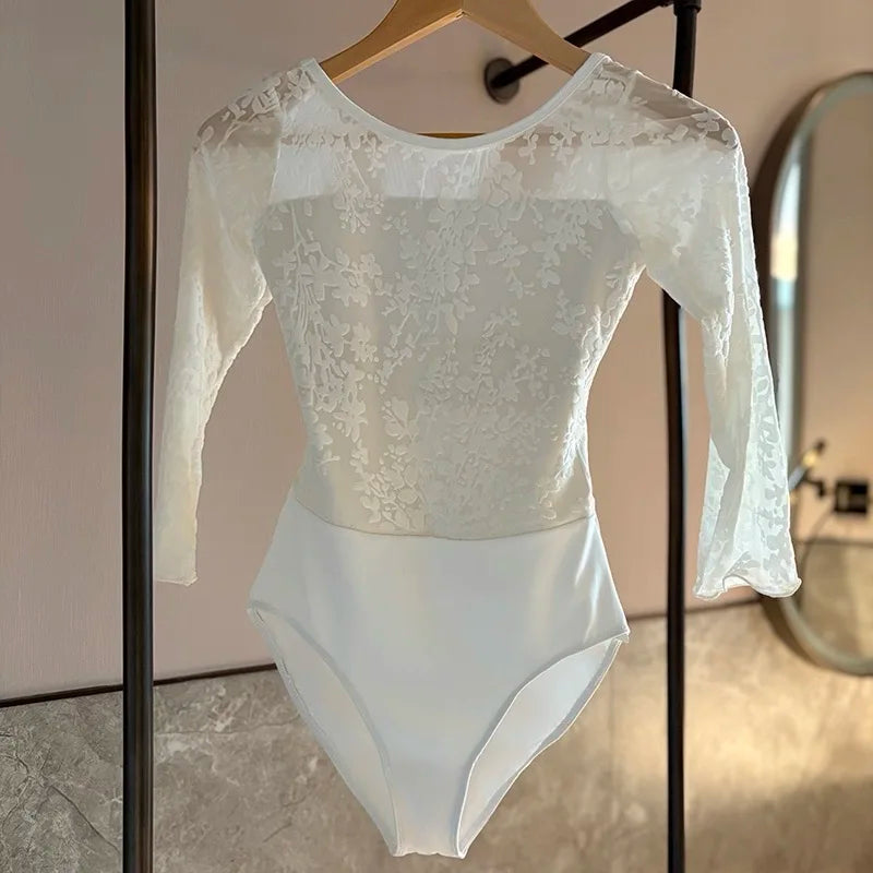 Ballet Dance Leotard Adult New Daily White Practice Team Gymnastics Dancing