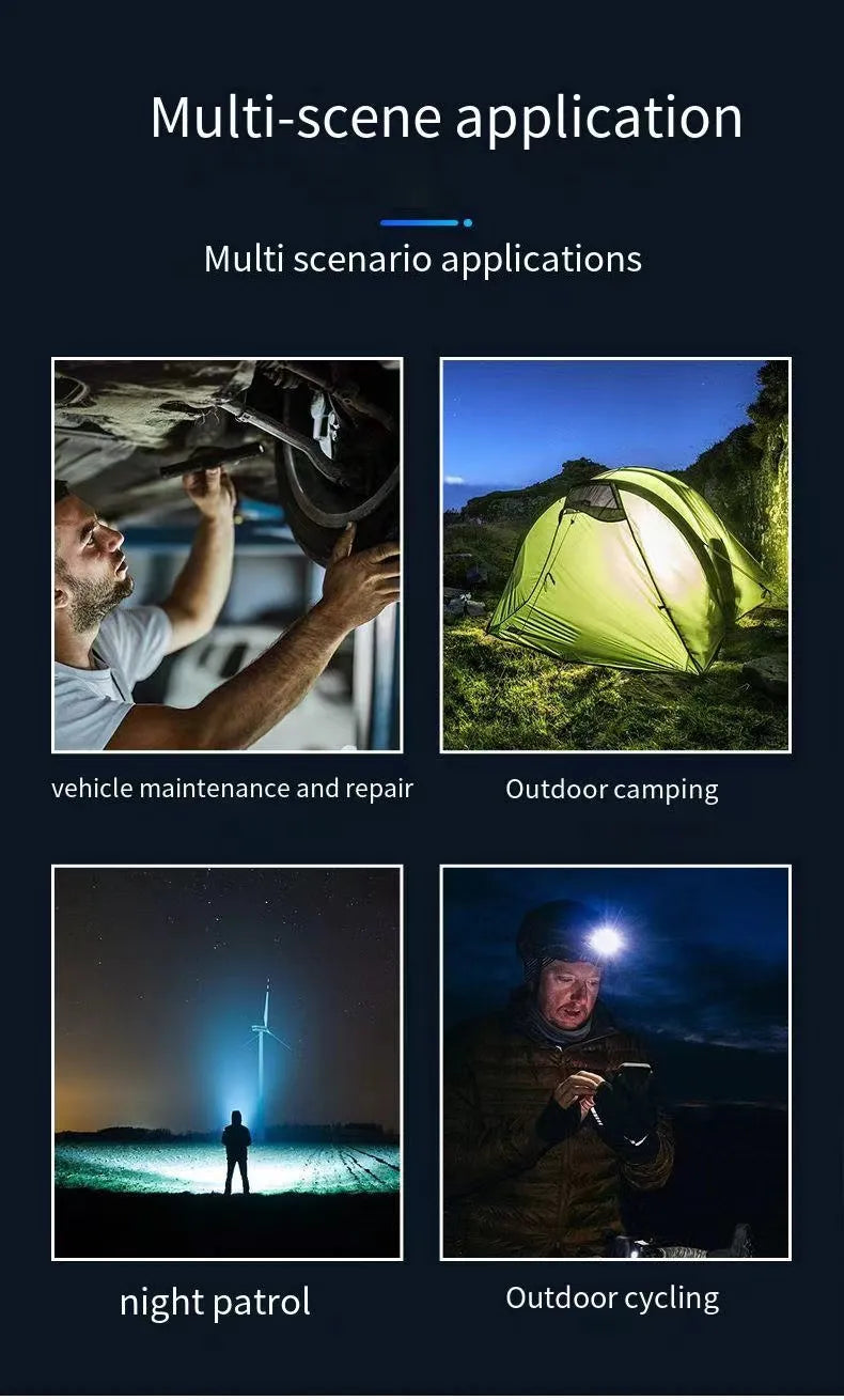 LED Strong Light Flashlight Rechargeable Multi functional