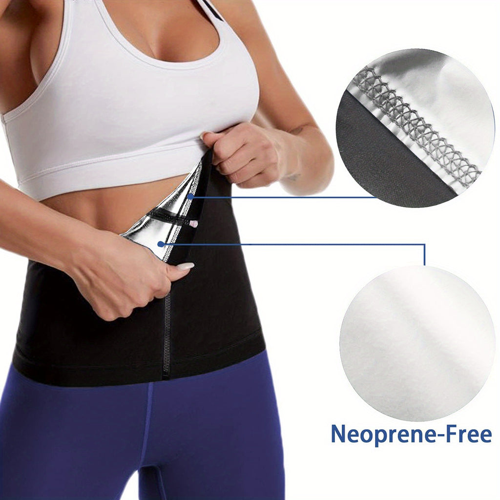 Women's Waist Trainer Shaper Sauna Sweat Belt Waist Trimmer